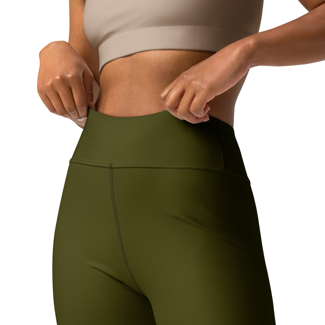 Dark Green Yoga Leggings