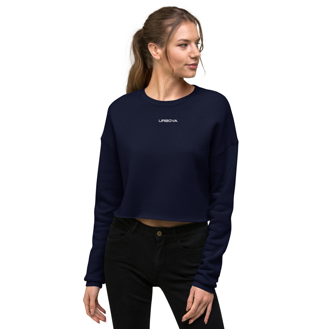 Women Cozy Chic Crop Sweatshirt